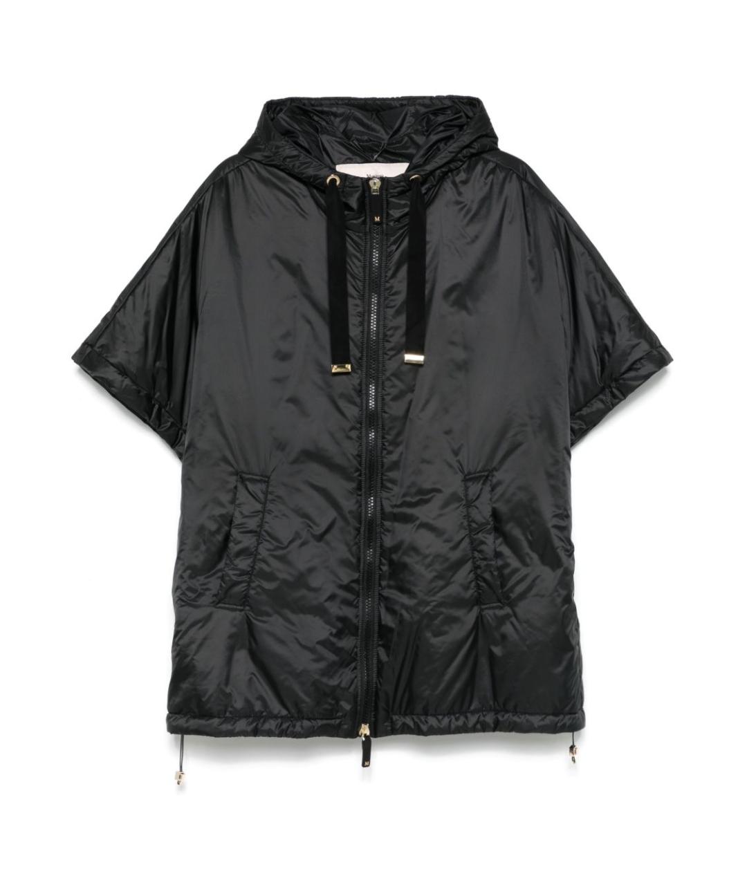 MAX MARA Черная полиэстеровая куртка, фото 1