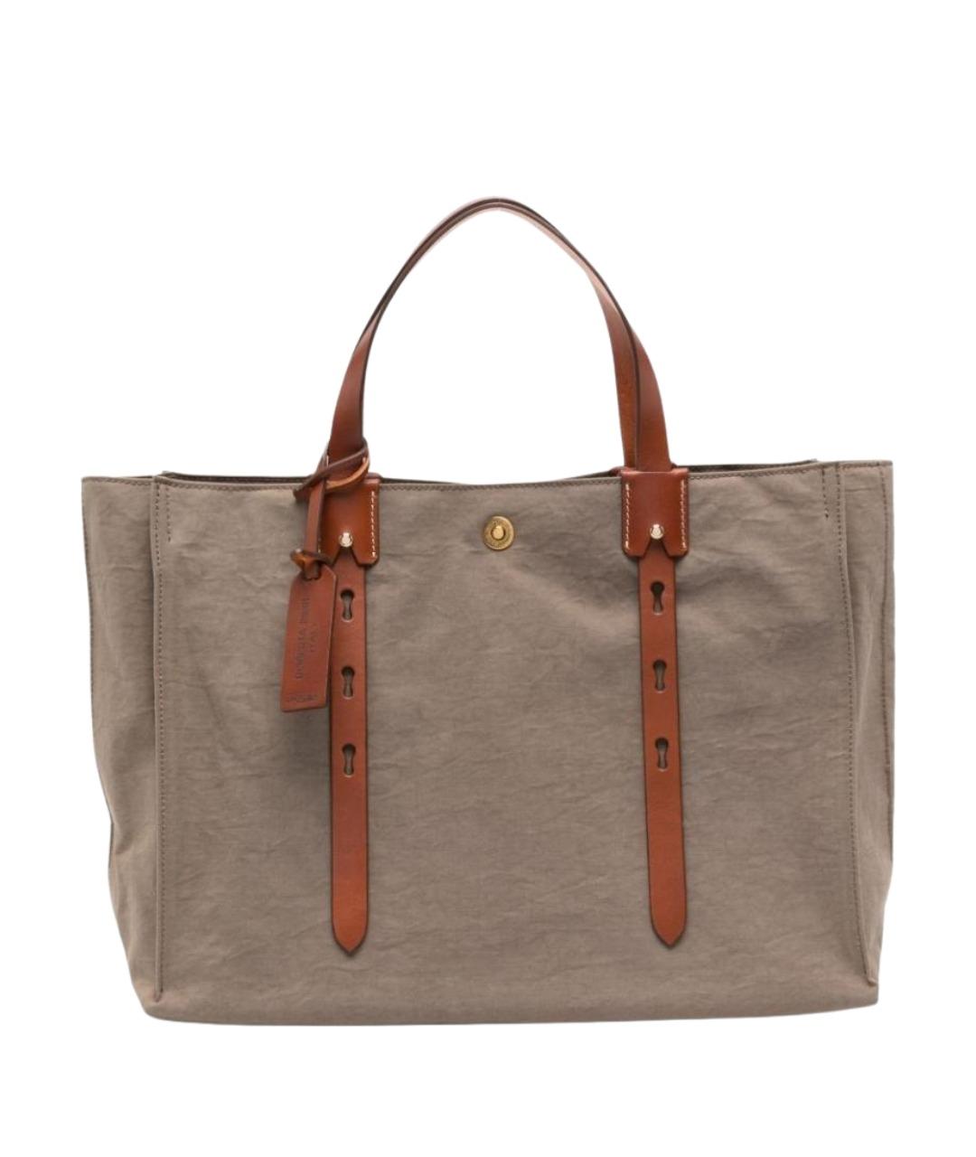 ROBERTA PIERI Серая тканевая сумка тоут, фото 1