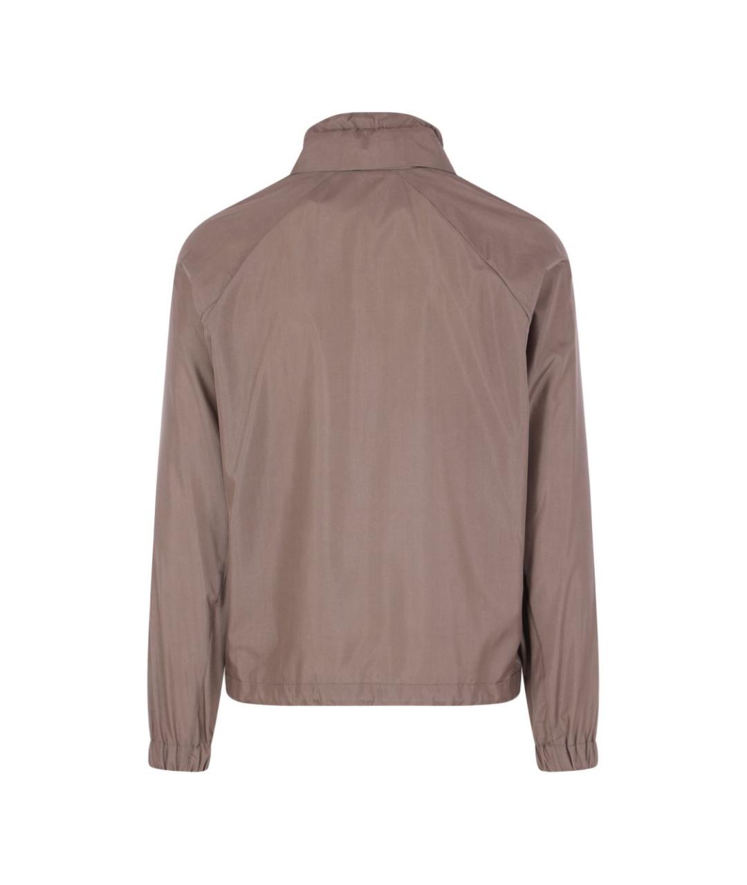 BRUNELLO CUCINELLI Бежевая шелковая куртка, фото 4