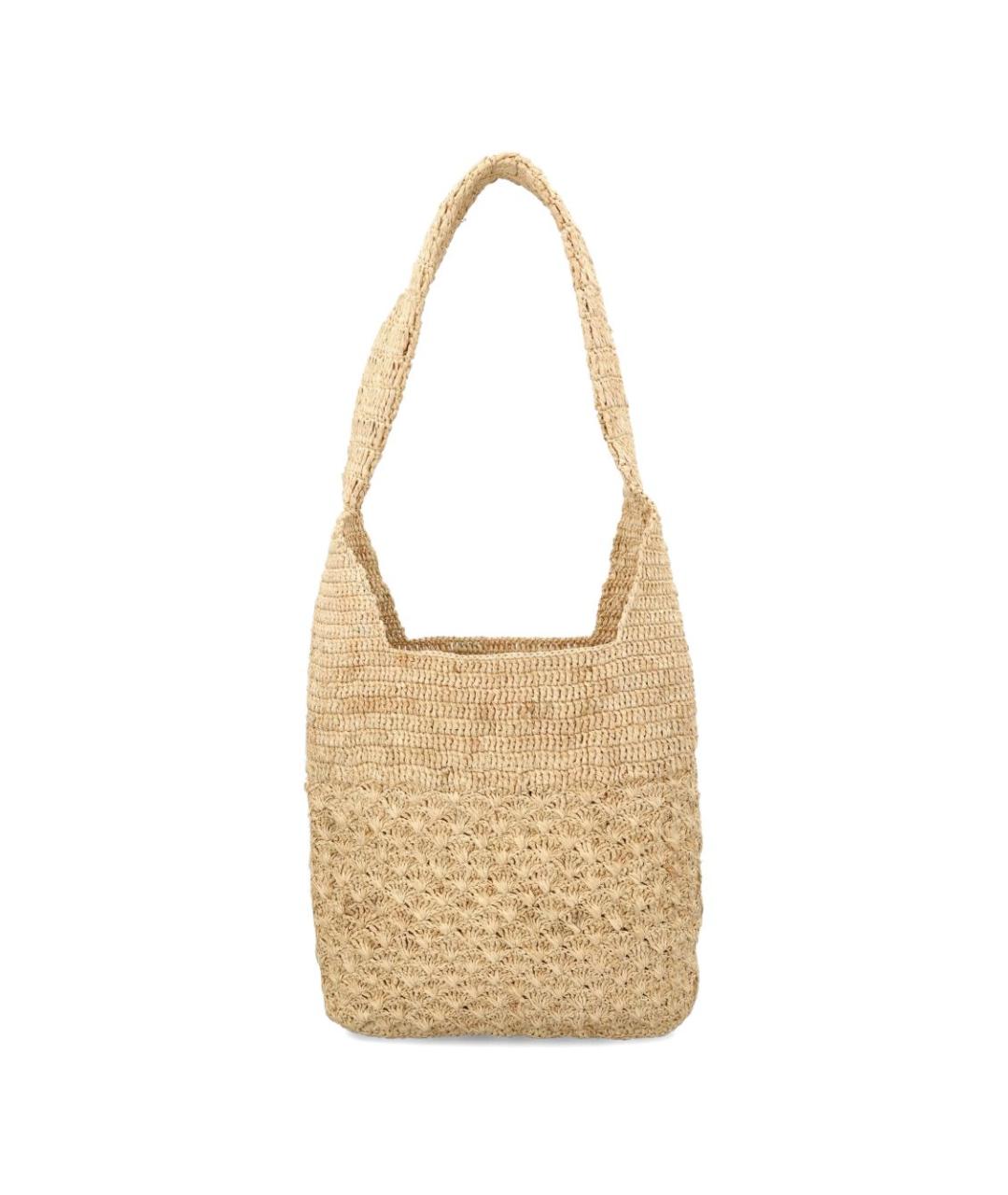 ISABEL MARANT Бежевая пелетеная сумка через плечо, фото 2