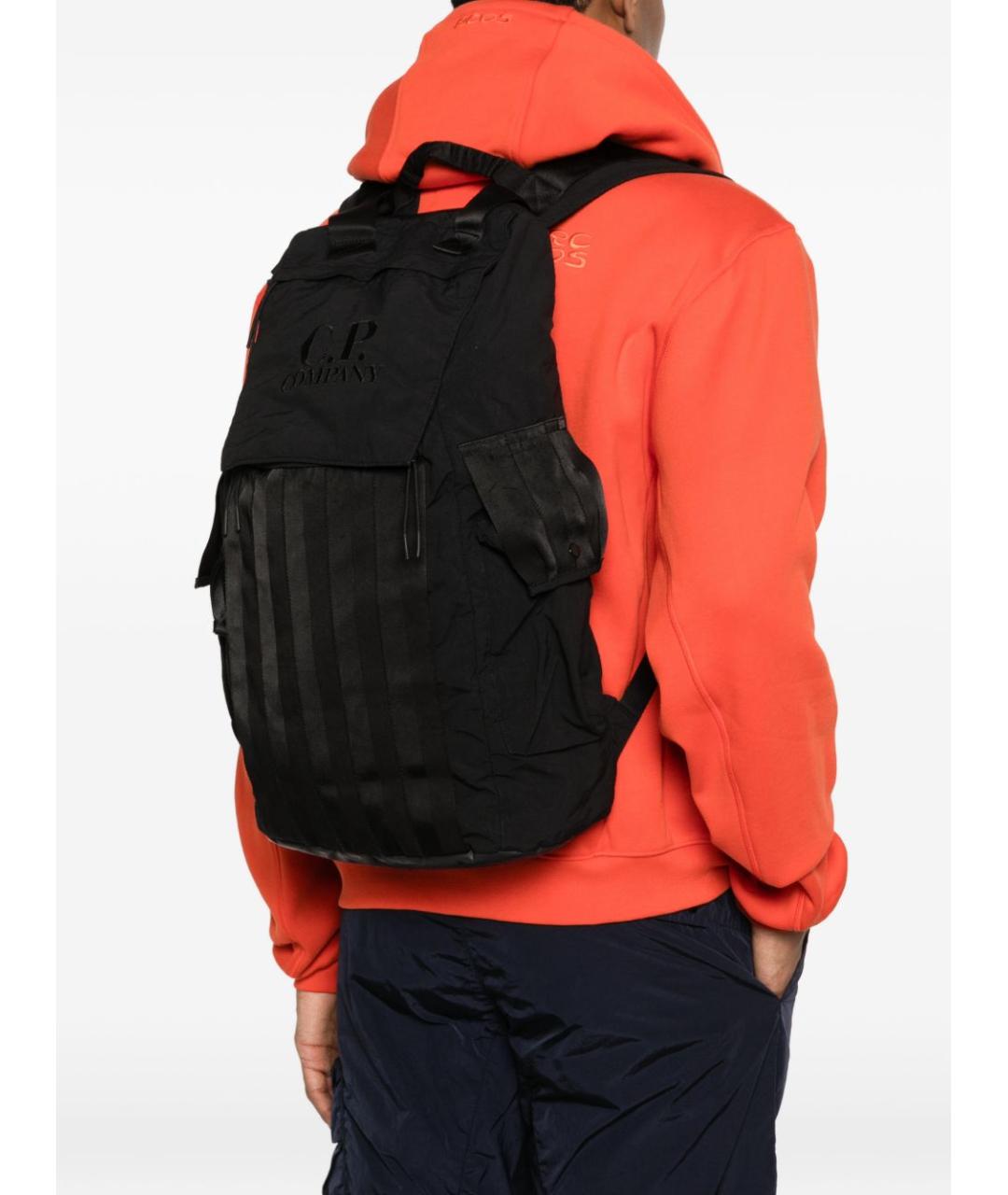 CP COMPANY Черный синтетический рюкзак, фото 4