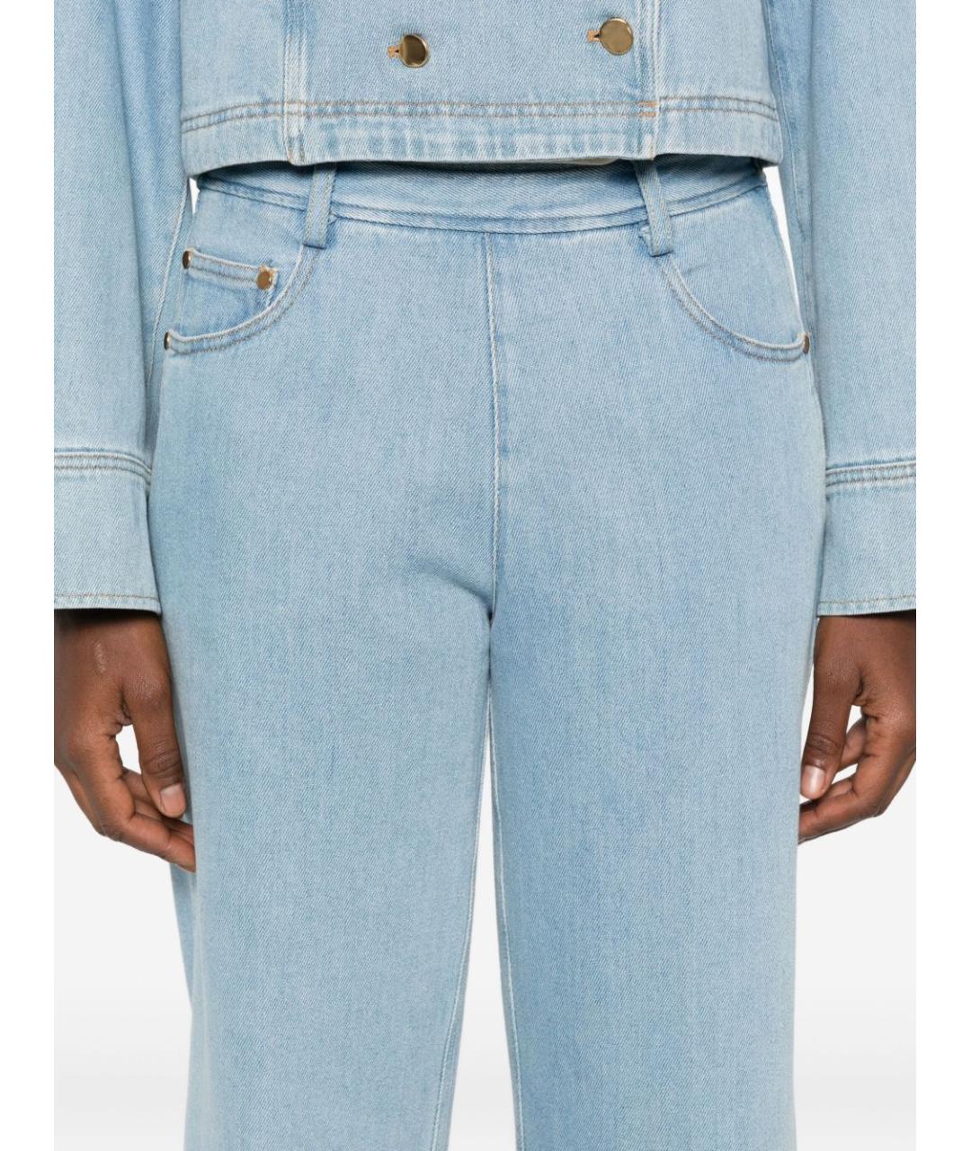FORTE FORTE Голубые прямые джинсы, фото 3