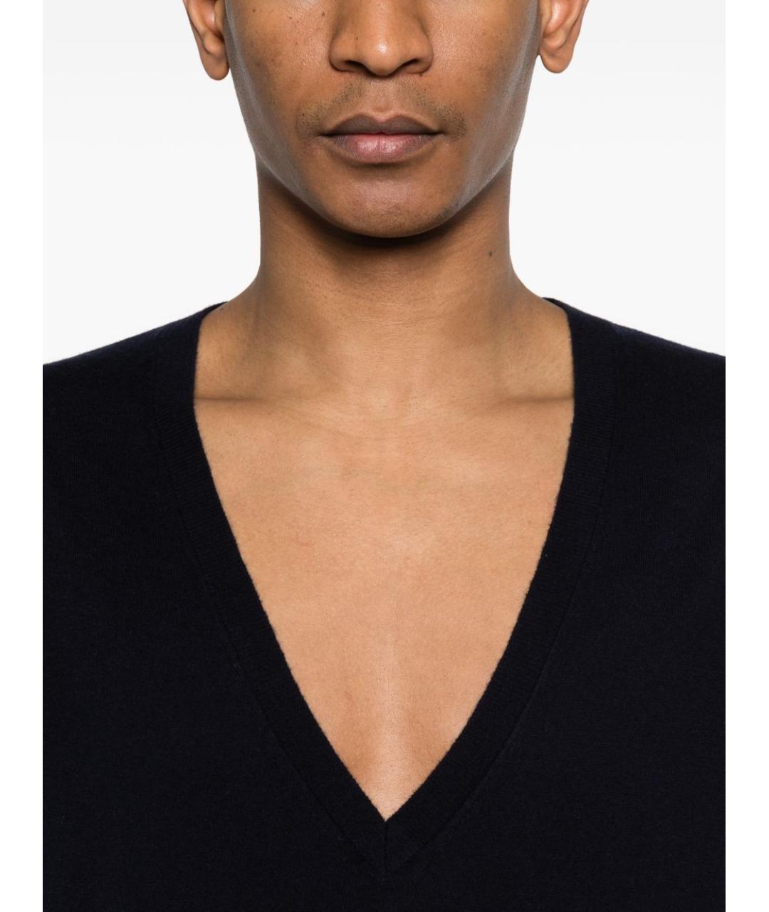 EXTREME CASHMERE Синий шерстяной джемпер / свитер, фото 2