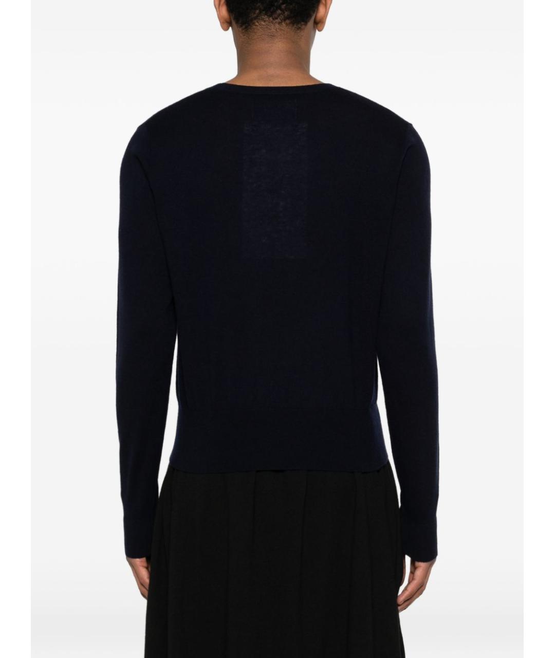 EXTREME CASHMERE Синий шерстяной джемпер / свитер, фото 3