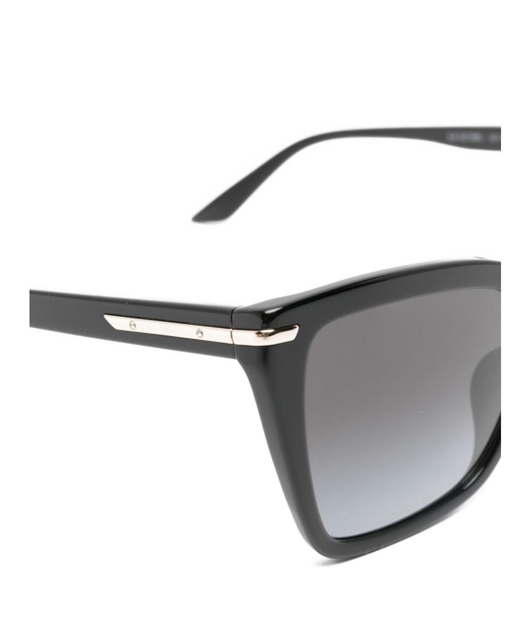 EMPORIO ARMANI Черные пластиковые солнцезащитные очки, фото 3