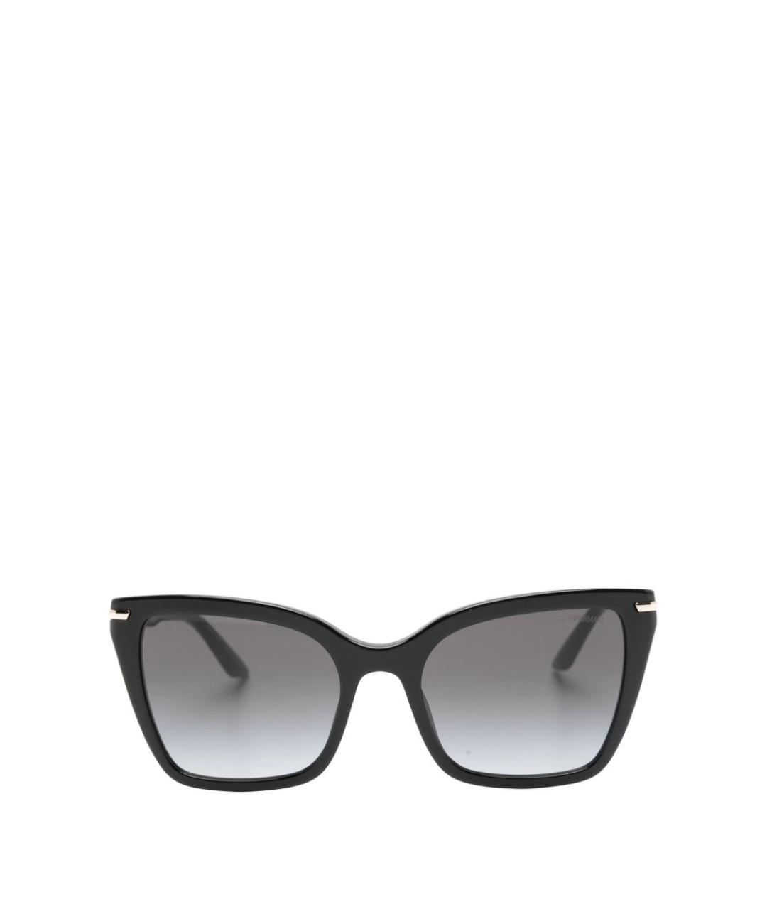 EMPORIO ARMANI Черные пластиковые солнцезащитные очки, фото 2