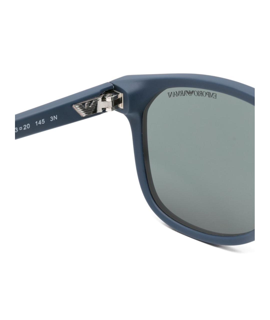 EMPORIO ARMANI Синие солнцезащитные очки, фото 3