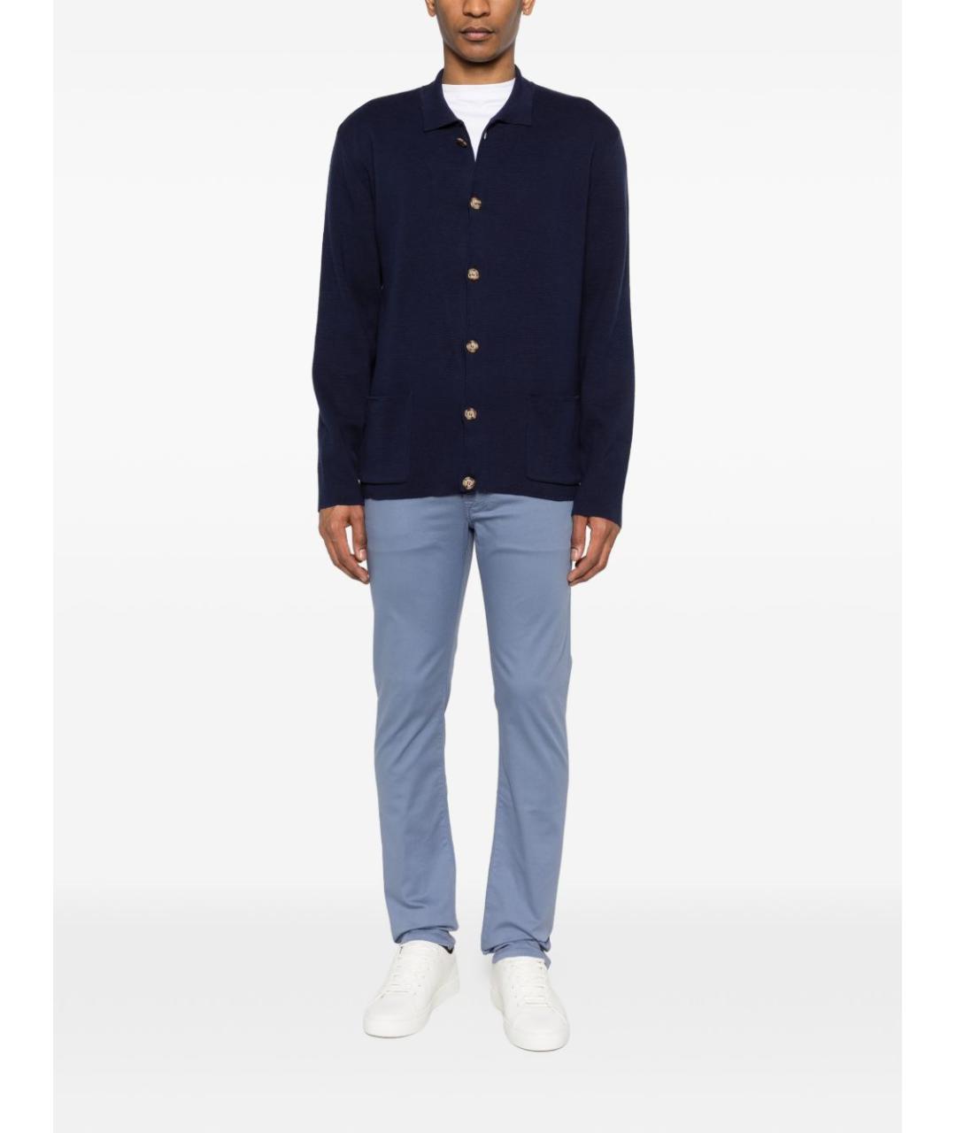 JACOB COHEN Синие прямые джинсы, фото 4