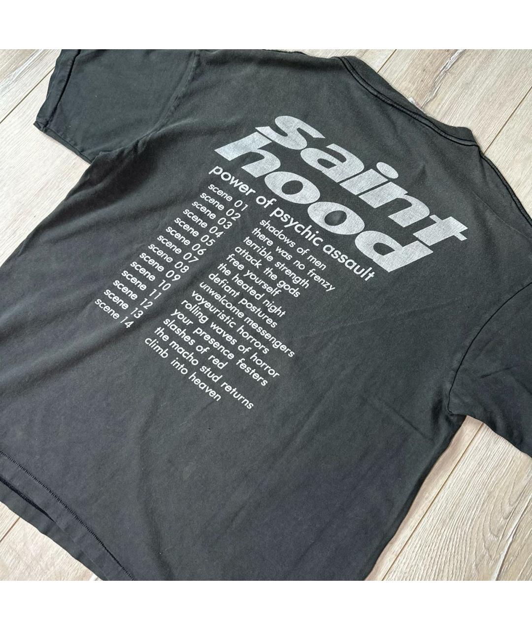 SAINT Mxxxxxx Черная хлопковая футболка, фото 5