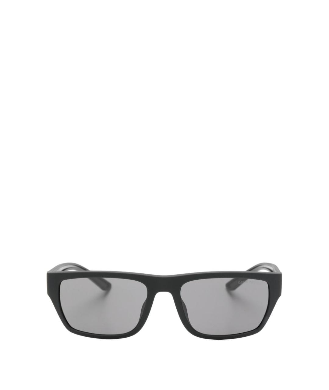 EMPORIO ARMANI Черные пластиковые солнцезащитные очки, фото 2