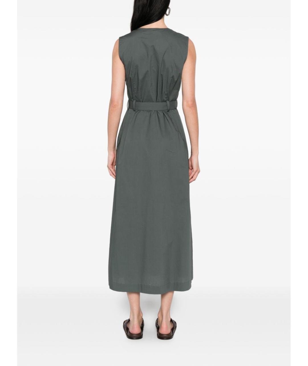 WOOLRICH Зеленые хлопковое повседневное платье, фото 5