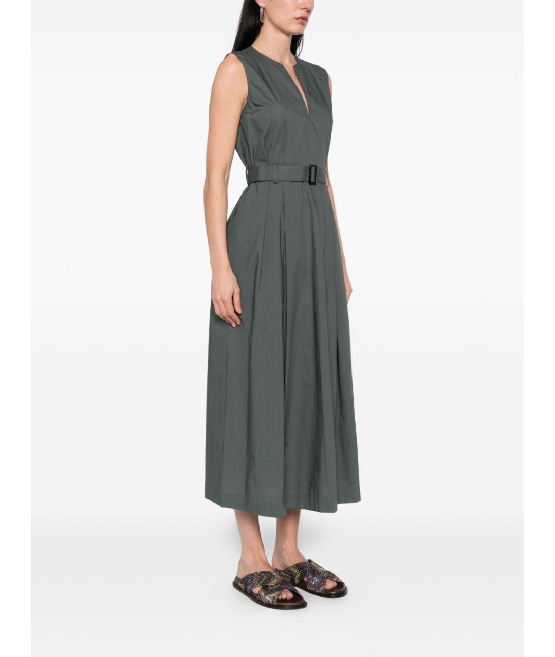 WOOLRICH Зеленые хлопковое повседневное платье, фото 4