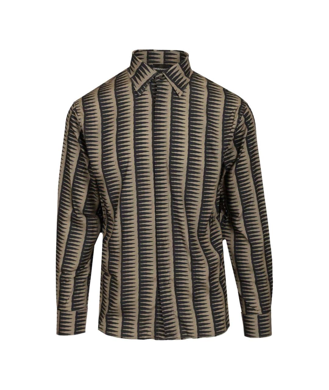 EMPORIO ARMANI Синяя кэжуал рубашка, фото 1