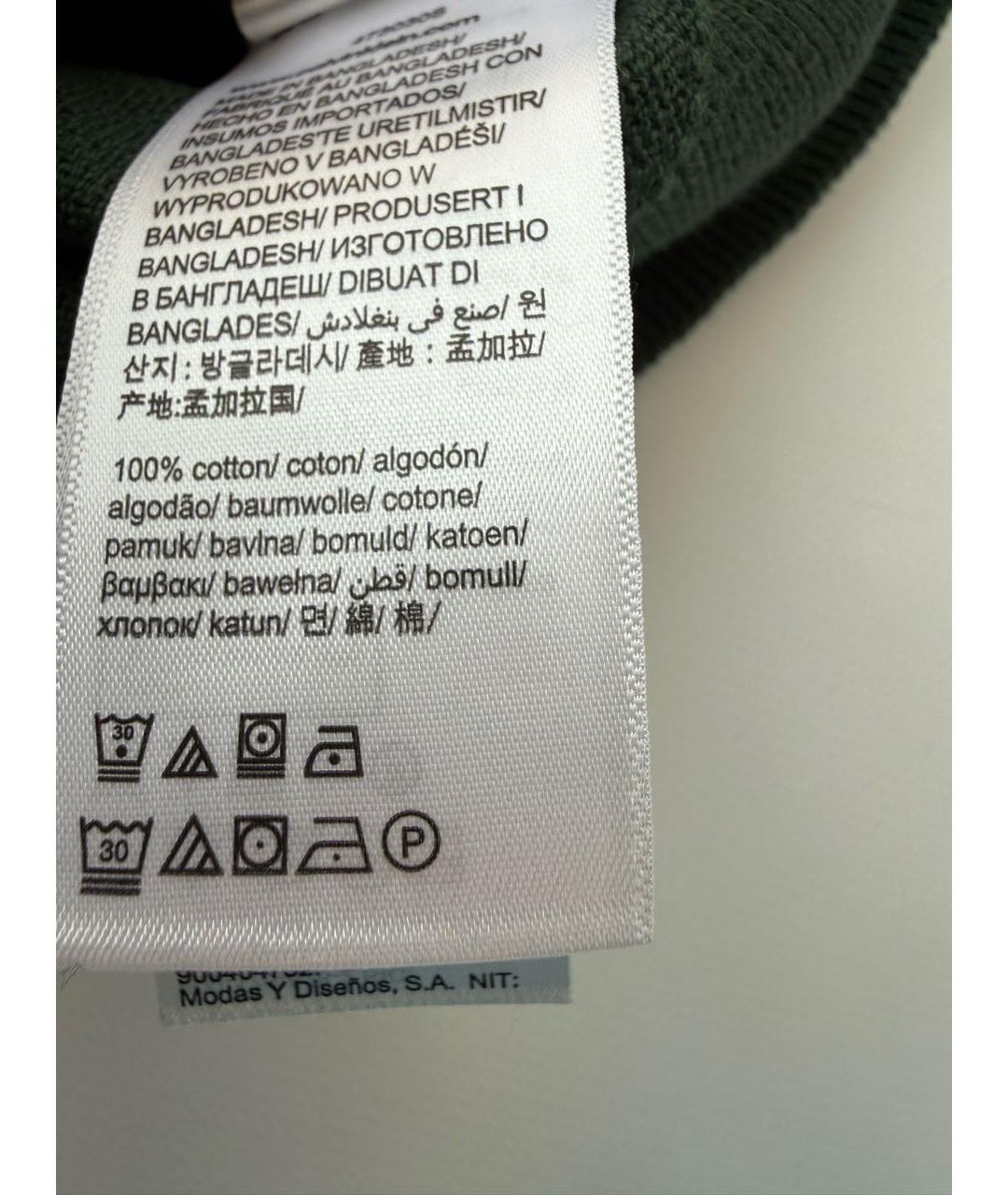 CALVIN KLEIN Зеленый хлопковый джемпер / свитер, фото 4