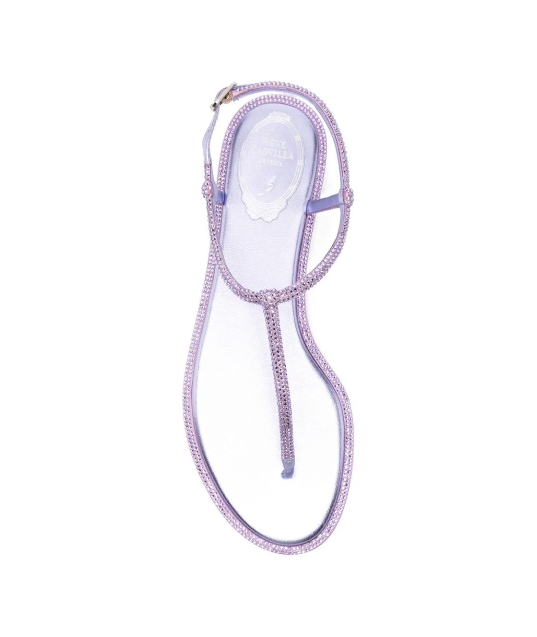 RENE CAOVILLA Фиолетовые босоножки, фото 4