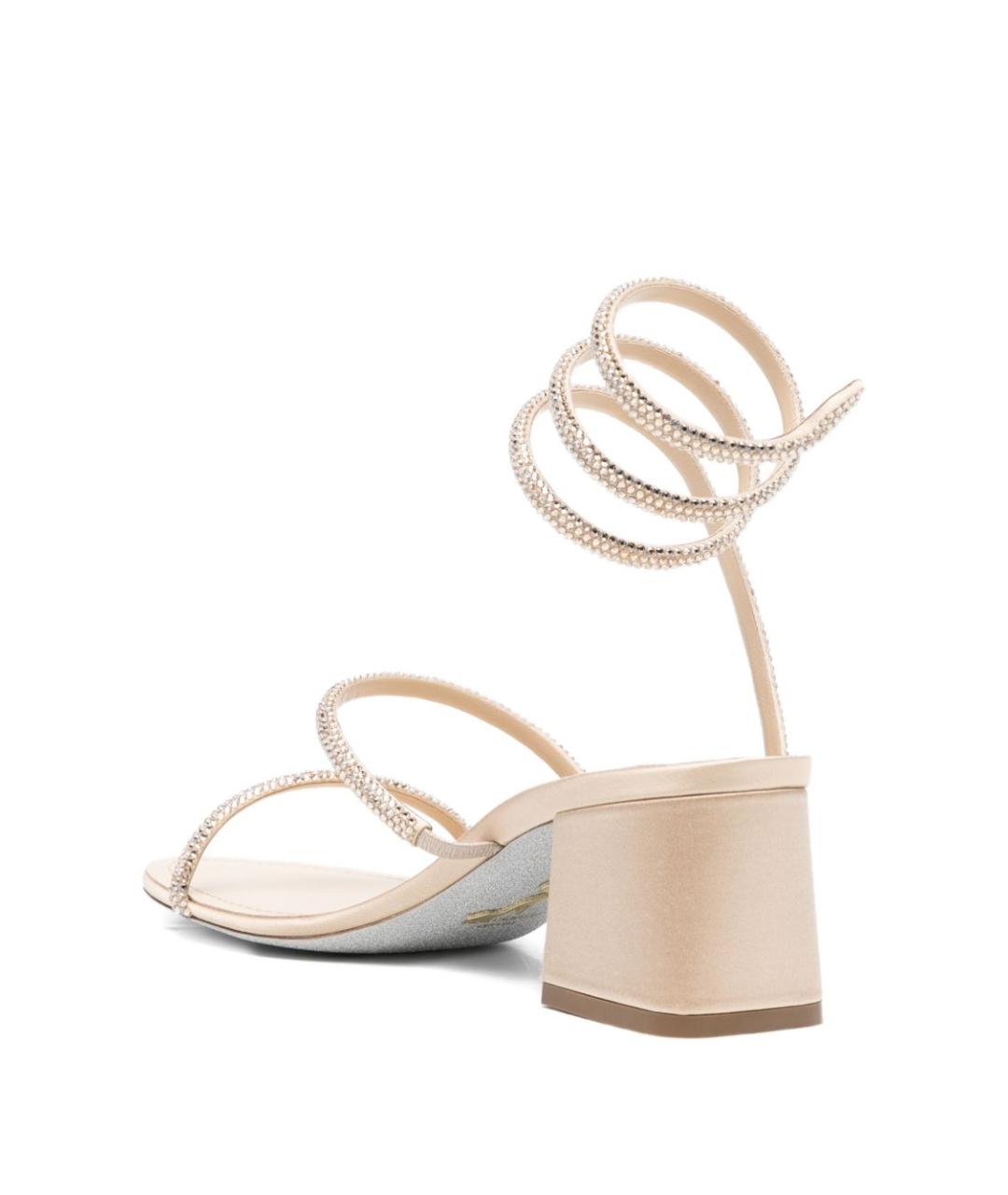 RENE CAOVILLA Бежевые босоножки, фото 3