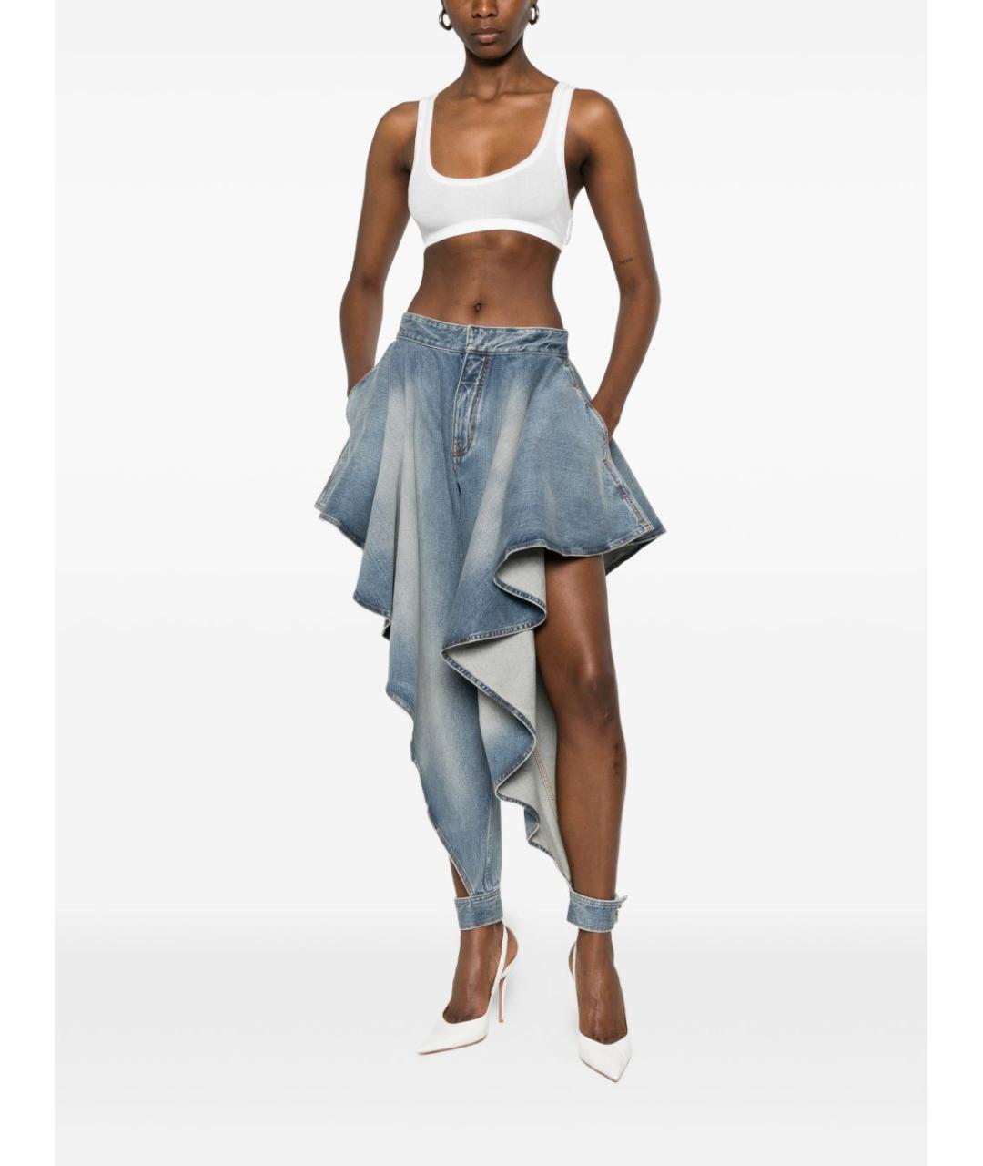 ALAIA Синие джинсы клеш, фото 3