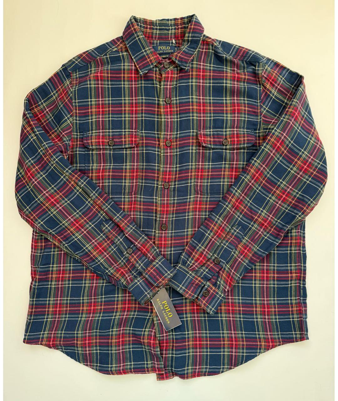 RALPH LAUREN Мульти хлопковая кэжуал рубашка, фото 5