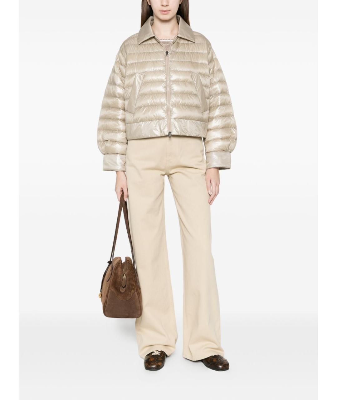 HERNO Бежевая полиамидовая куртка, фото 3