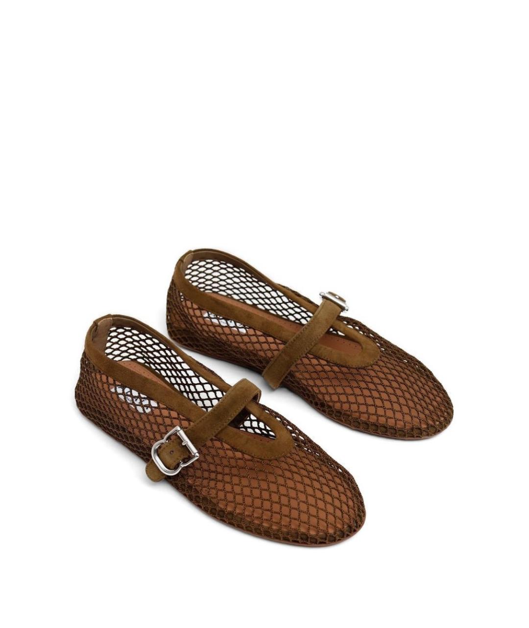 ALAIA Хаки текстильные балетки, фото 2