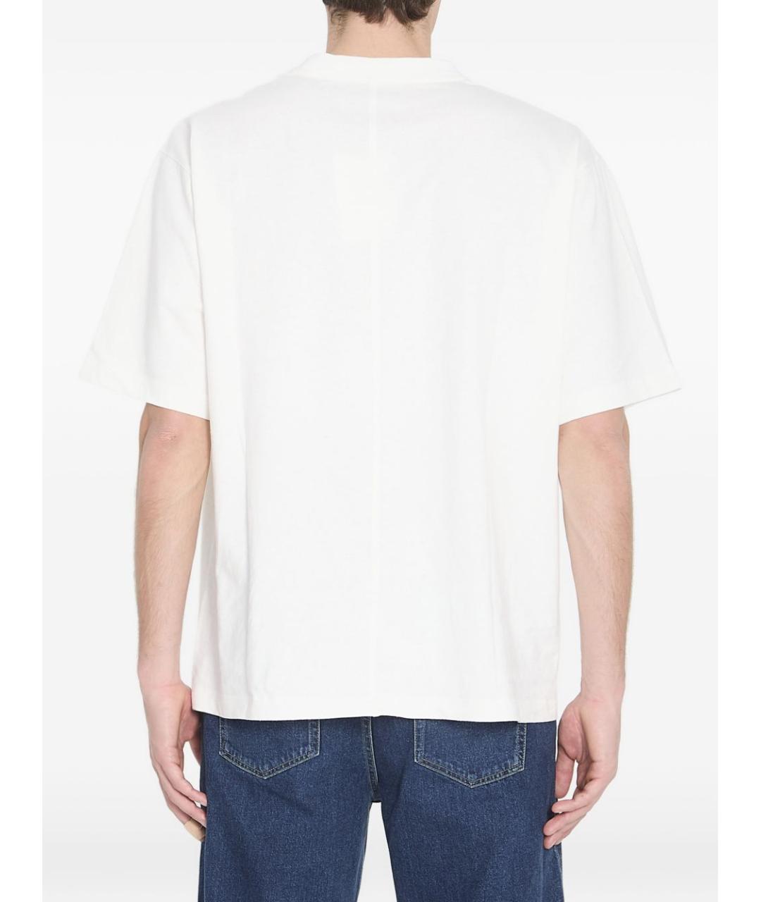 THE ROW Белая хлопковая футболка, фото 4