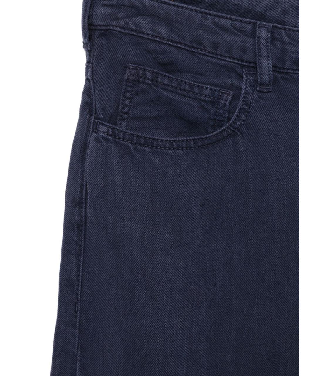 EMPORIO ARMANI Синие прямые джинсы, фото 3