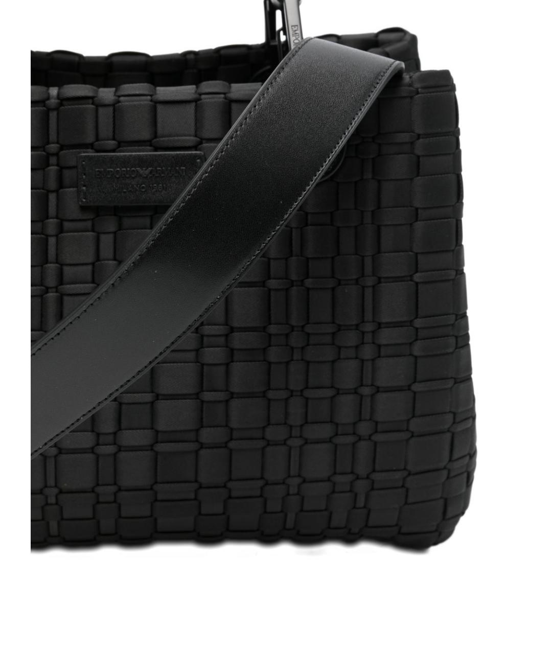 EMPORIO ARMANI Черная сумка тоут, фото 4