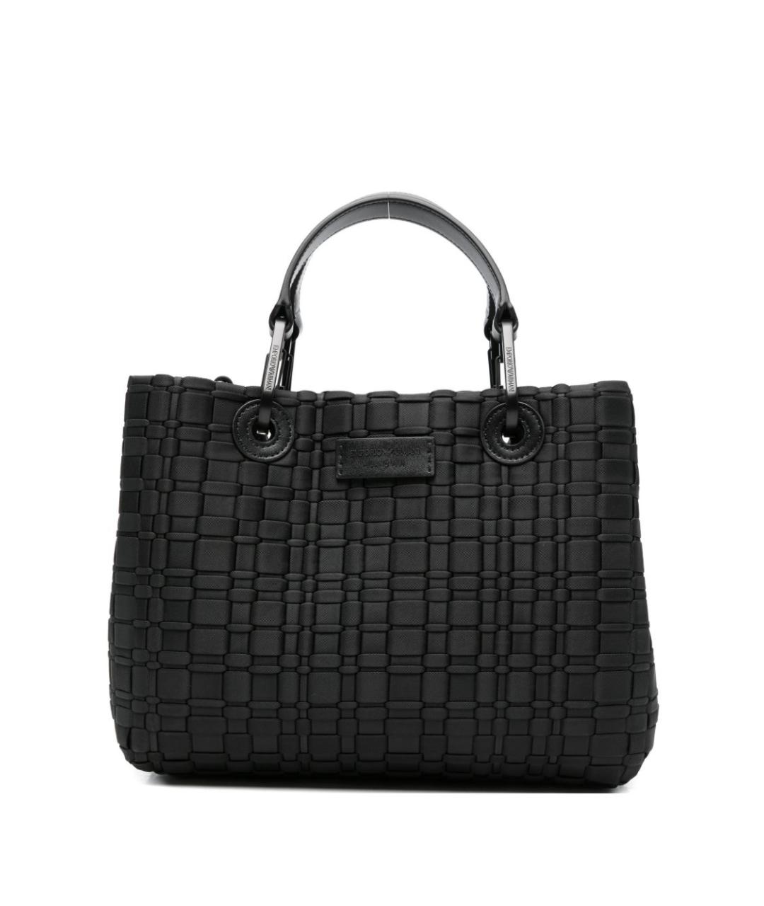 EMPORIO ARMANI Черная сумка тоут, фото 1