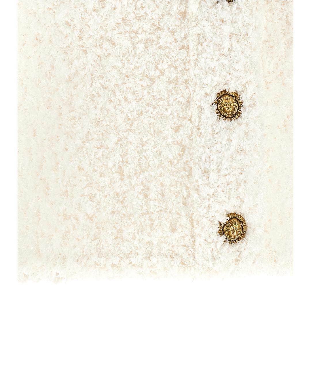 BALMAIN Белый твидовый кардиган, фото 4