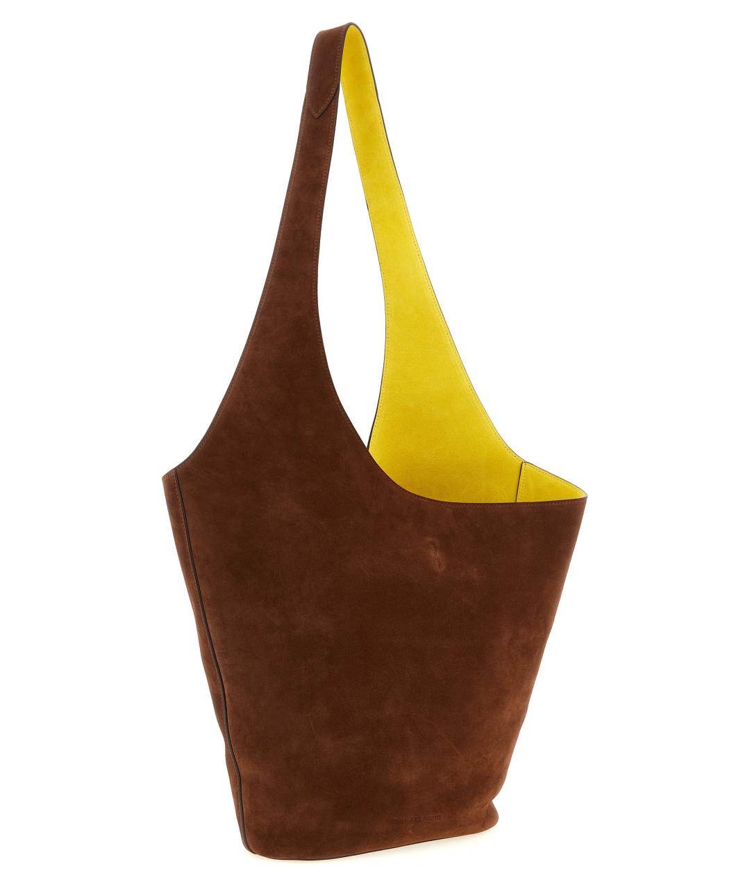 ALBERTA FERRETTI Коричневая замшевая сумка через плечо, фото 2