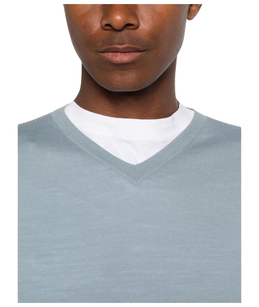 THE ROW Голубой джемпер / свитер, фото 3