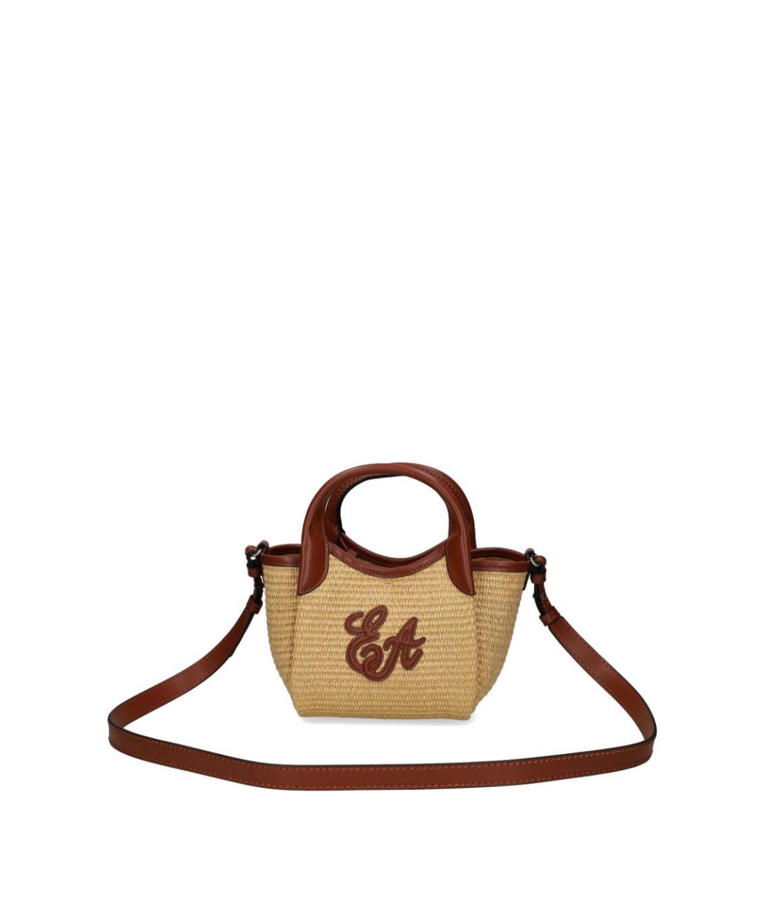 EMPORIO ARMANI Коричневая сумка тоут, фото 3