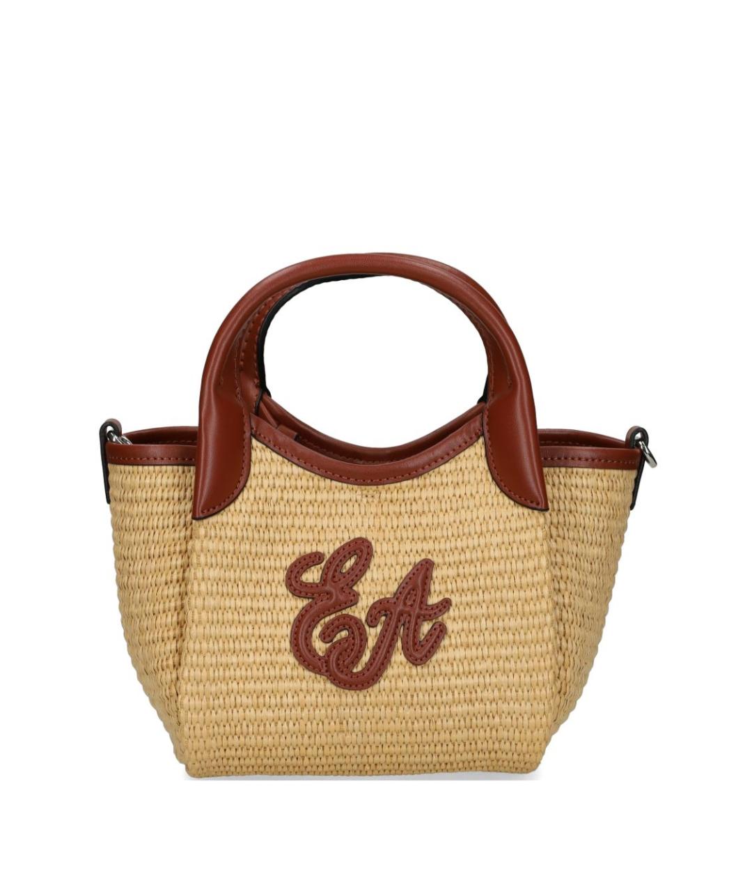 EMPORIO ARMANI Коричневая сумка тоут, фото 1