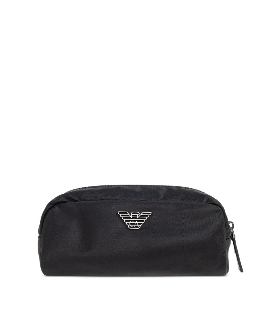 EMPORIO ARMANI Черная тканевая косметичка, фото 1
