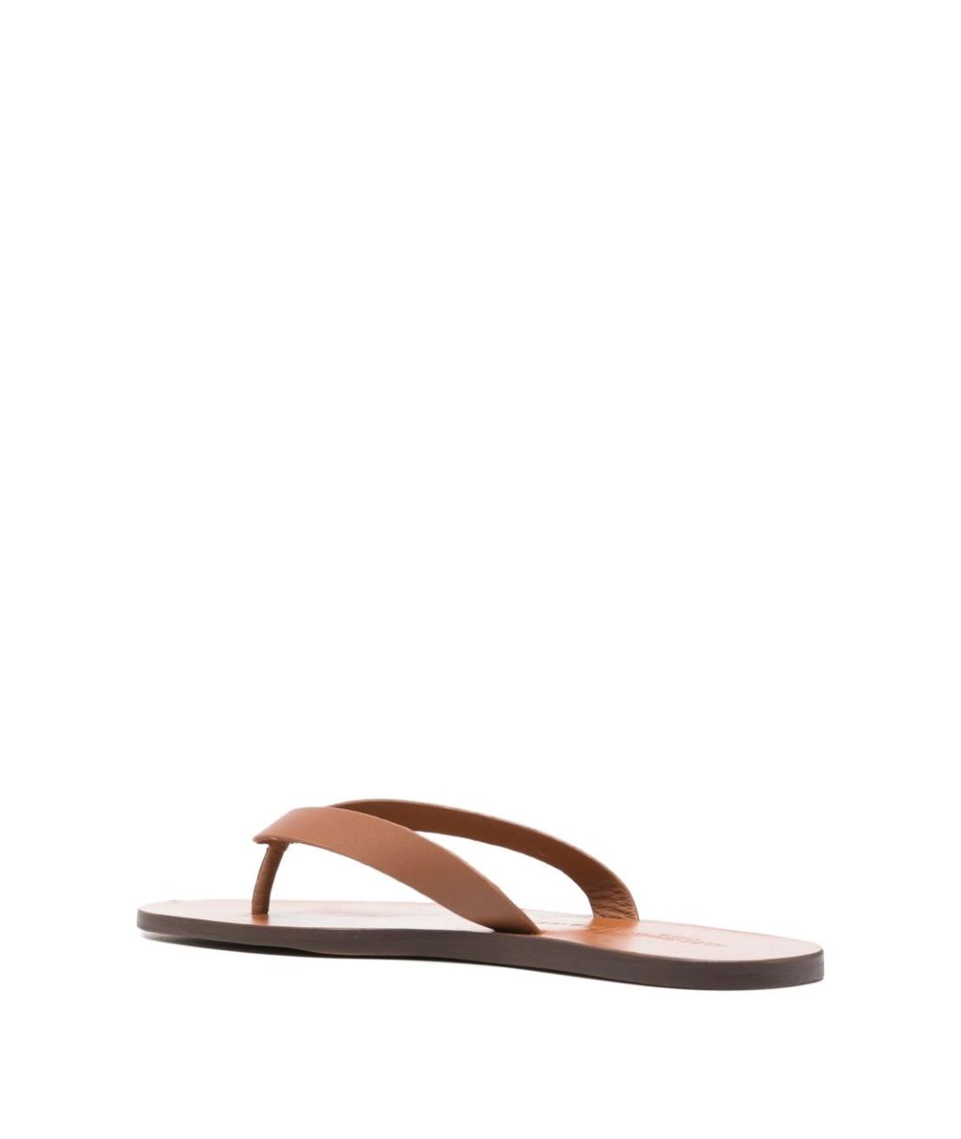 MANEBI Коричневые шлепанцы, фото 2