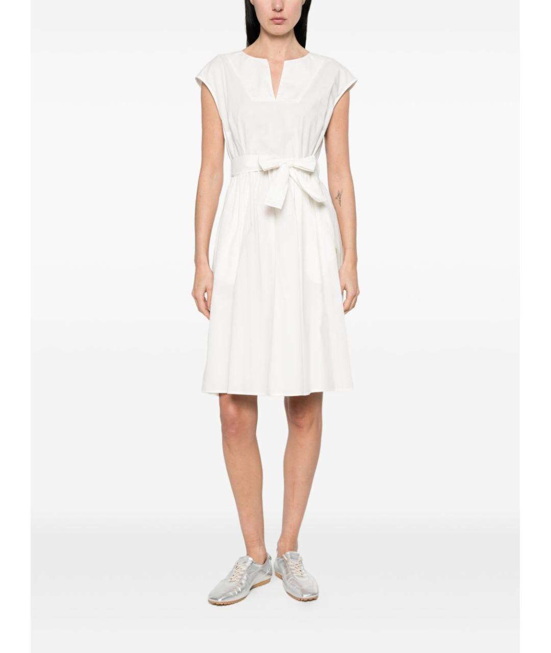 WOOLRICH Белое хлопковое повседневное платье, фото 4