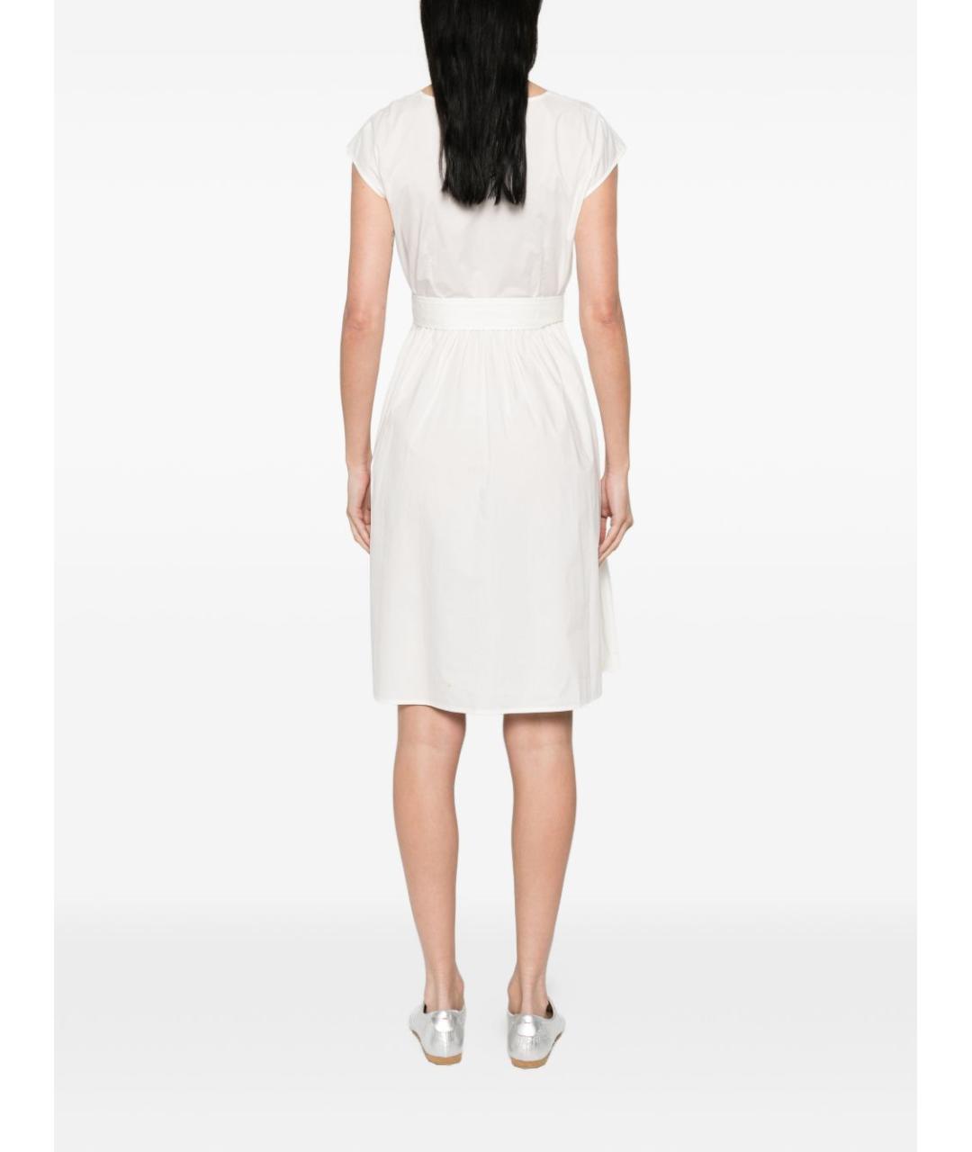 WOOLRICH Белое хлопковое повседневное платье, фото 5
