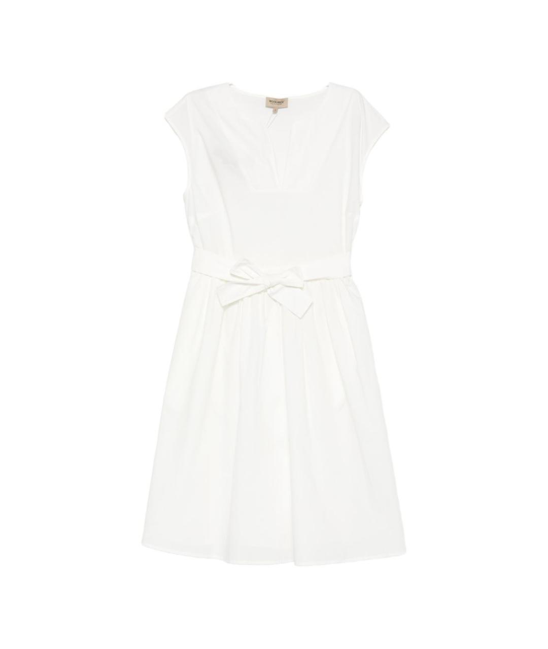 WOOLRICH Белое хлопковое повседневное платье, фото 1