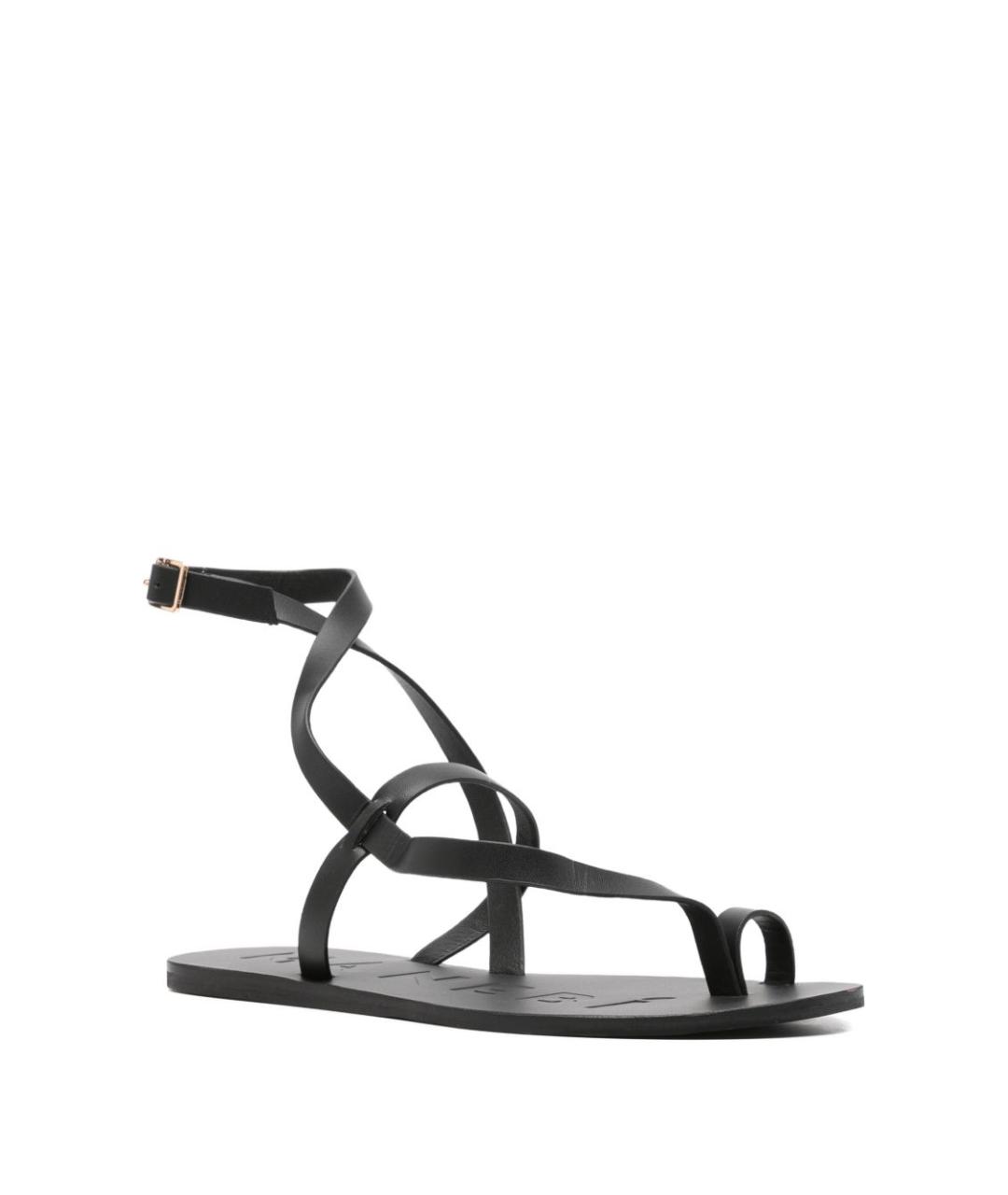 MANEBI Черные босоножки, фото 3