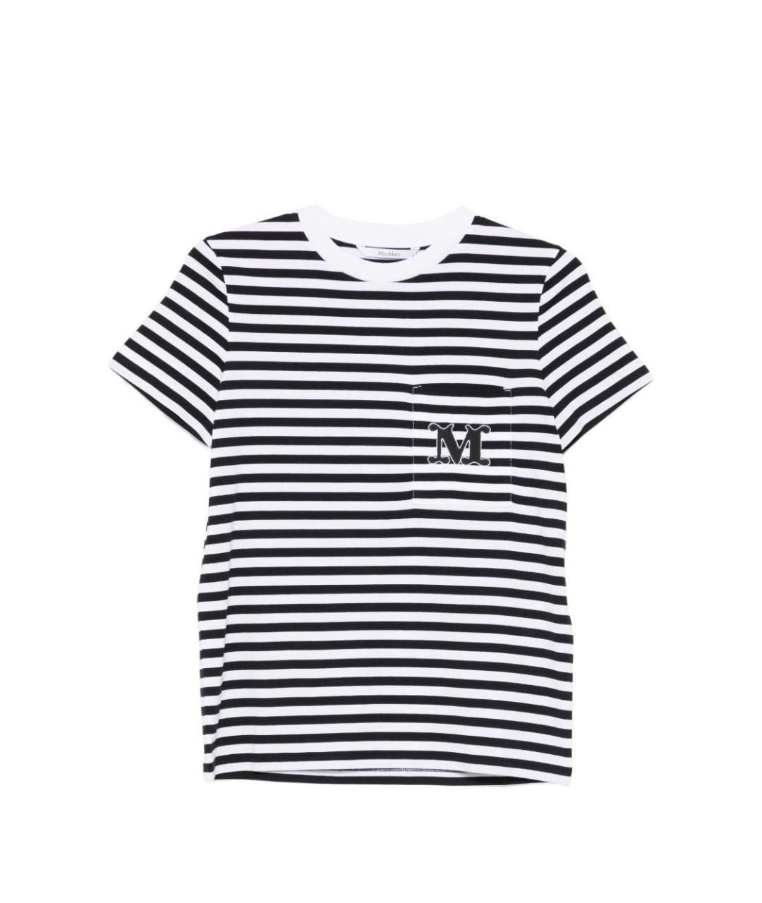 MAX MARA Черная хлопковая футболка, фото 1