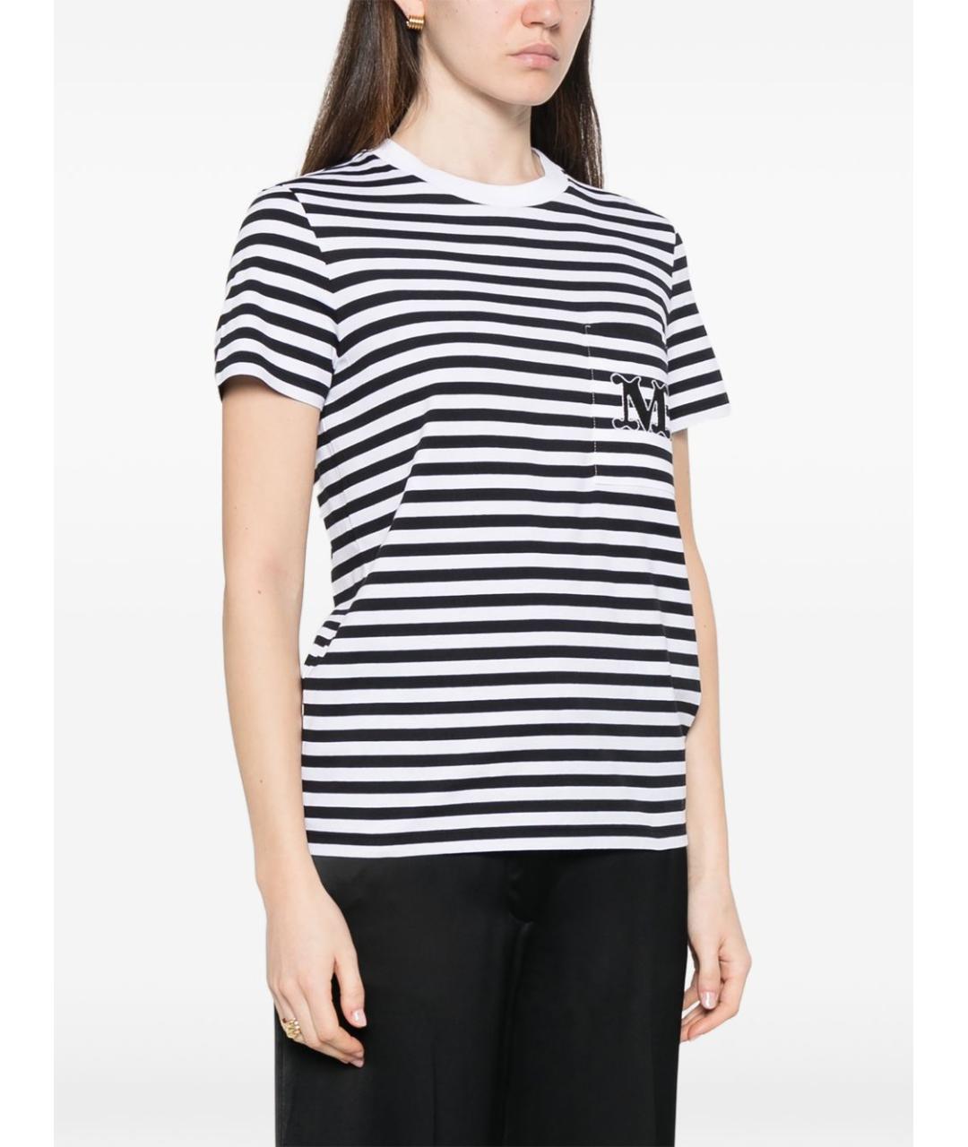 MAX MARA Черная хлопковая футболка, фото 5