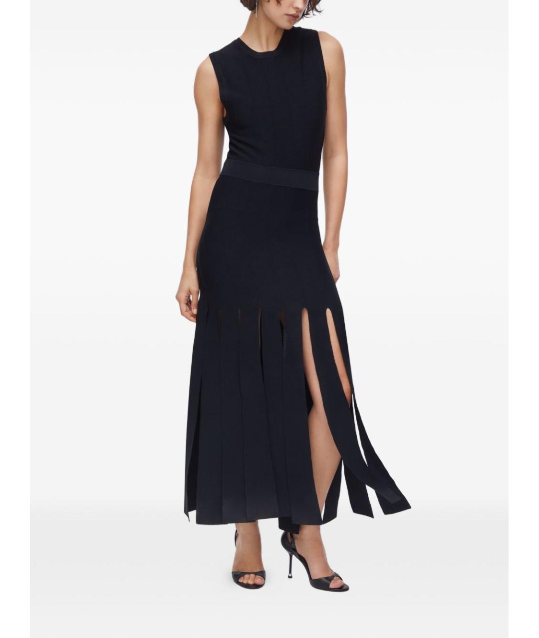 LIU JO Черное вискозное коктейльное платье, фото 2