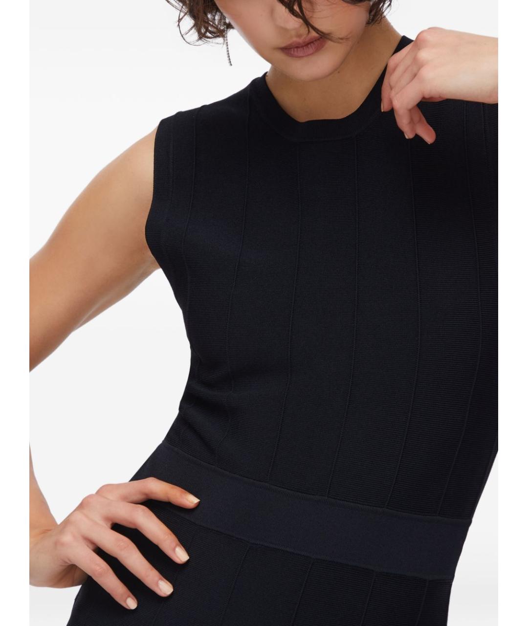 LIU JO Черное вискозное коктейльное платье, фото 4