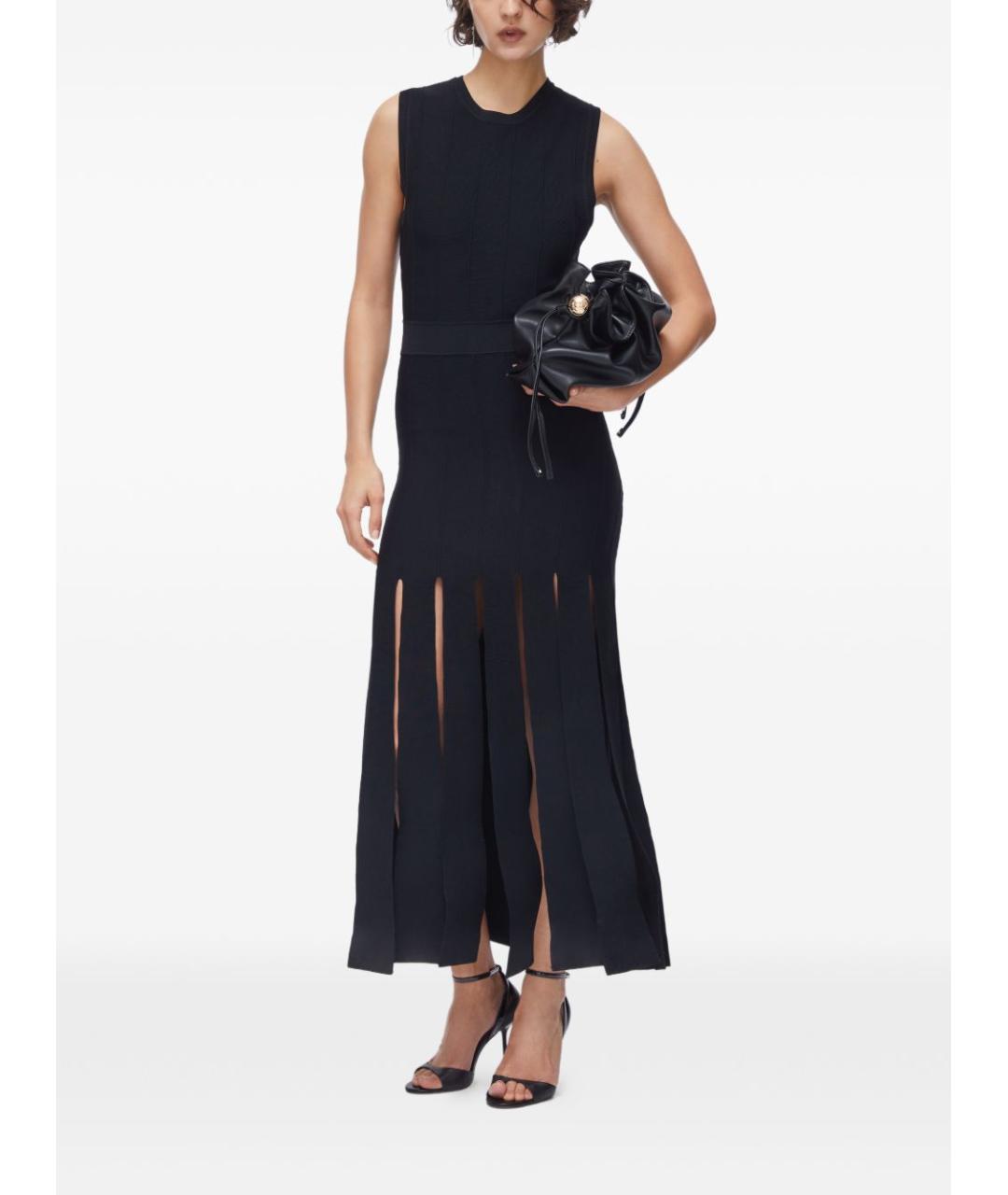 LIU JO Черное вискозное коктейльное платье, фото 5