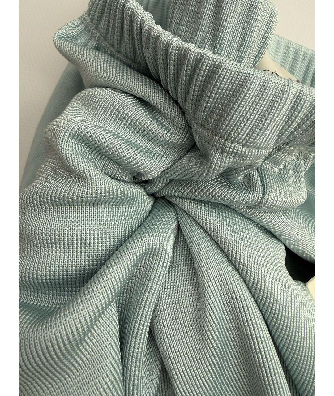 CALVIN KLEIN Голубые вискозные брюки широкие, фото 3