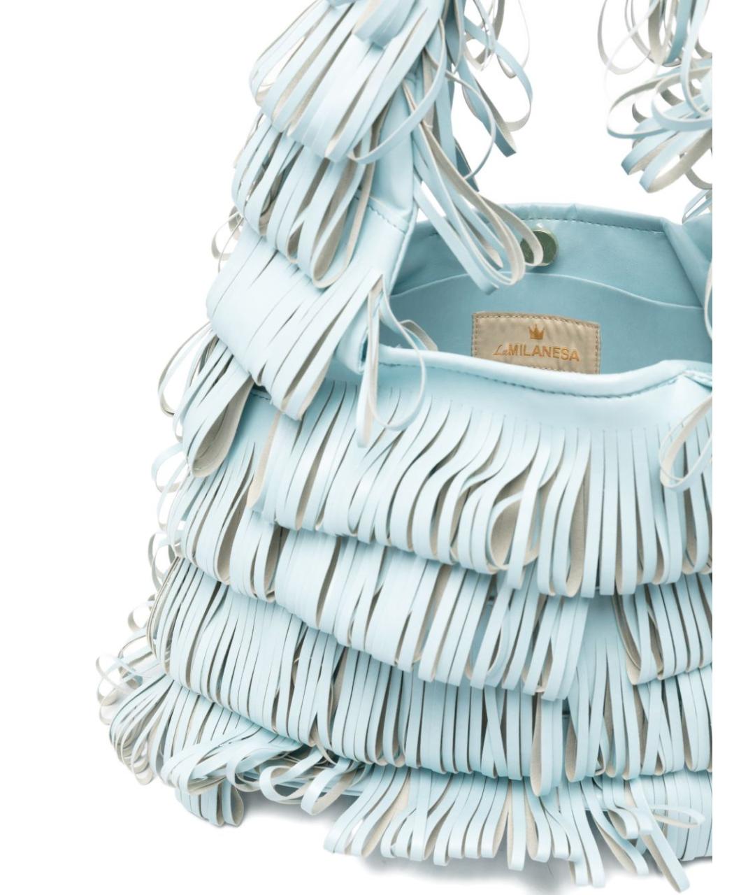 LA MILANESA Голубая сумка через плечо, фото 5