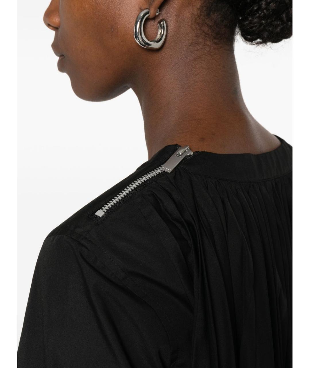 SACAI Черное повседневное платье, фото 4