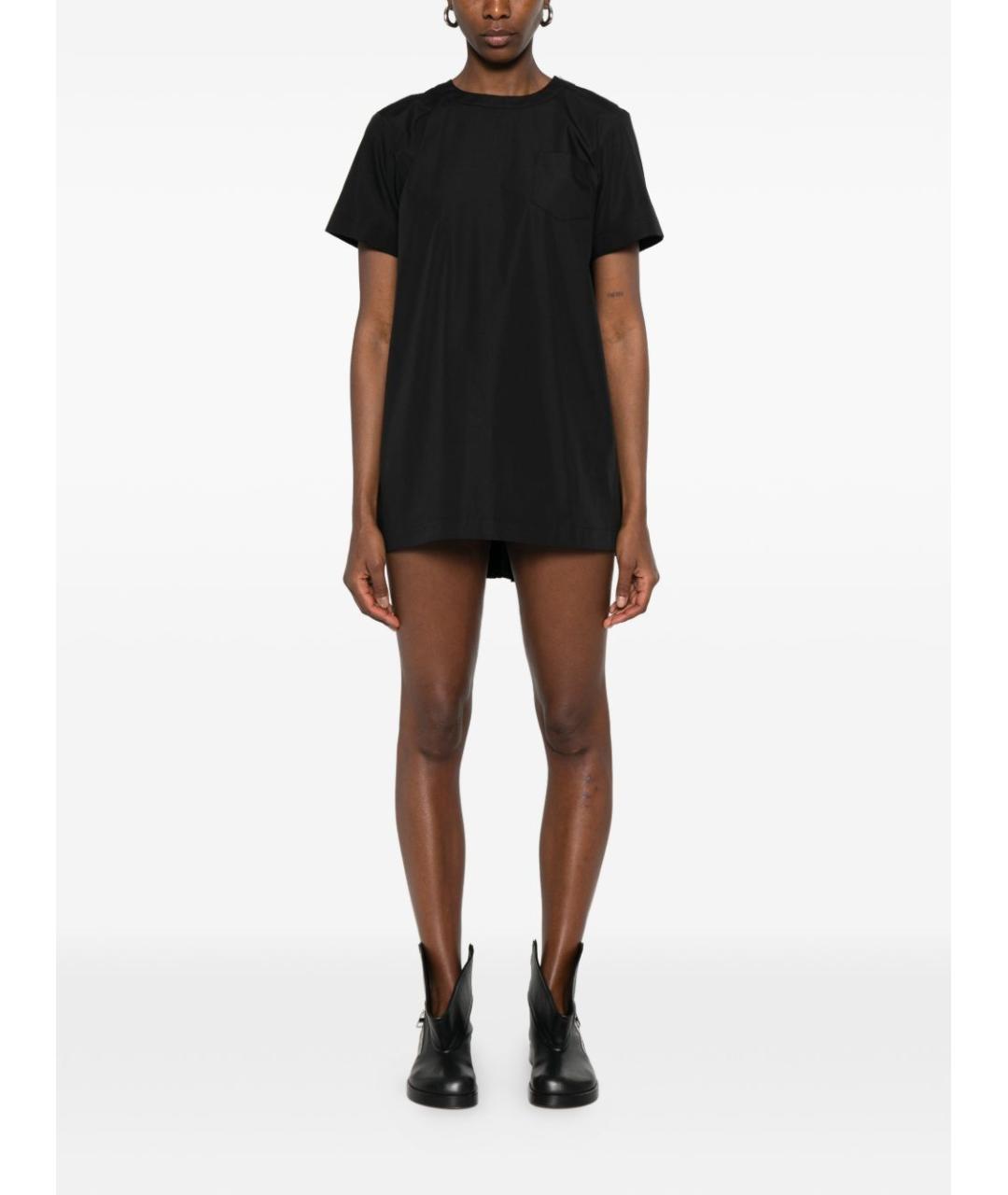 SACAI Черное повседневное платье, фото 2