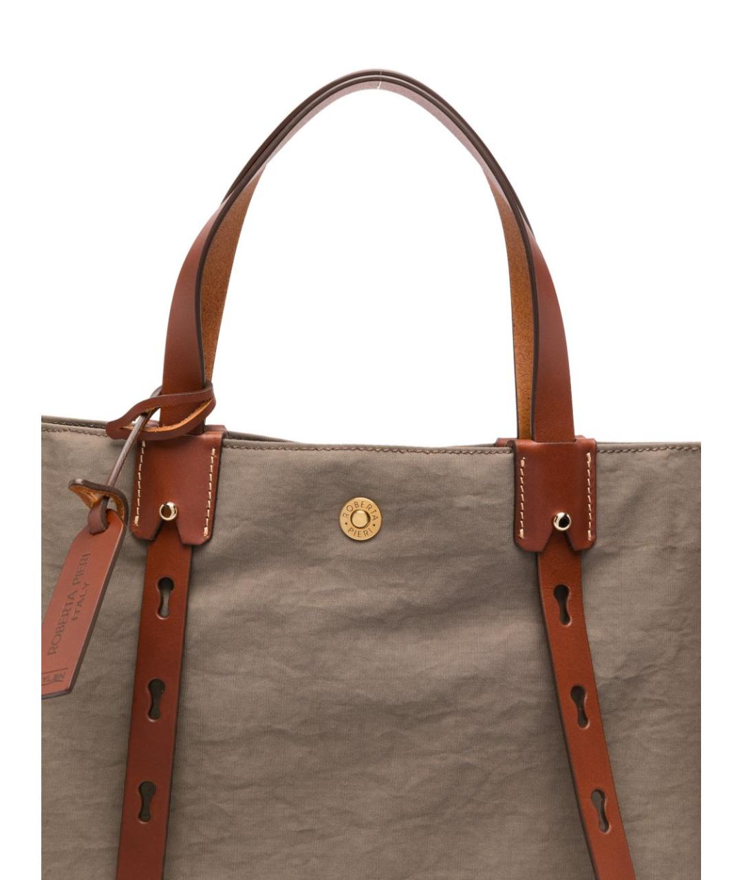 ROBERTA PIERI Серая сумка тоут, фото 4