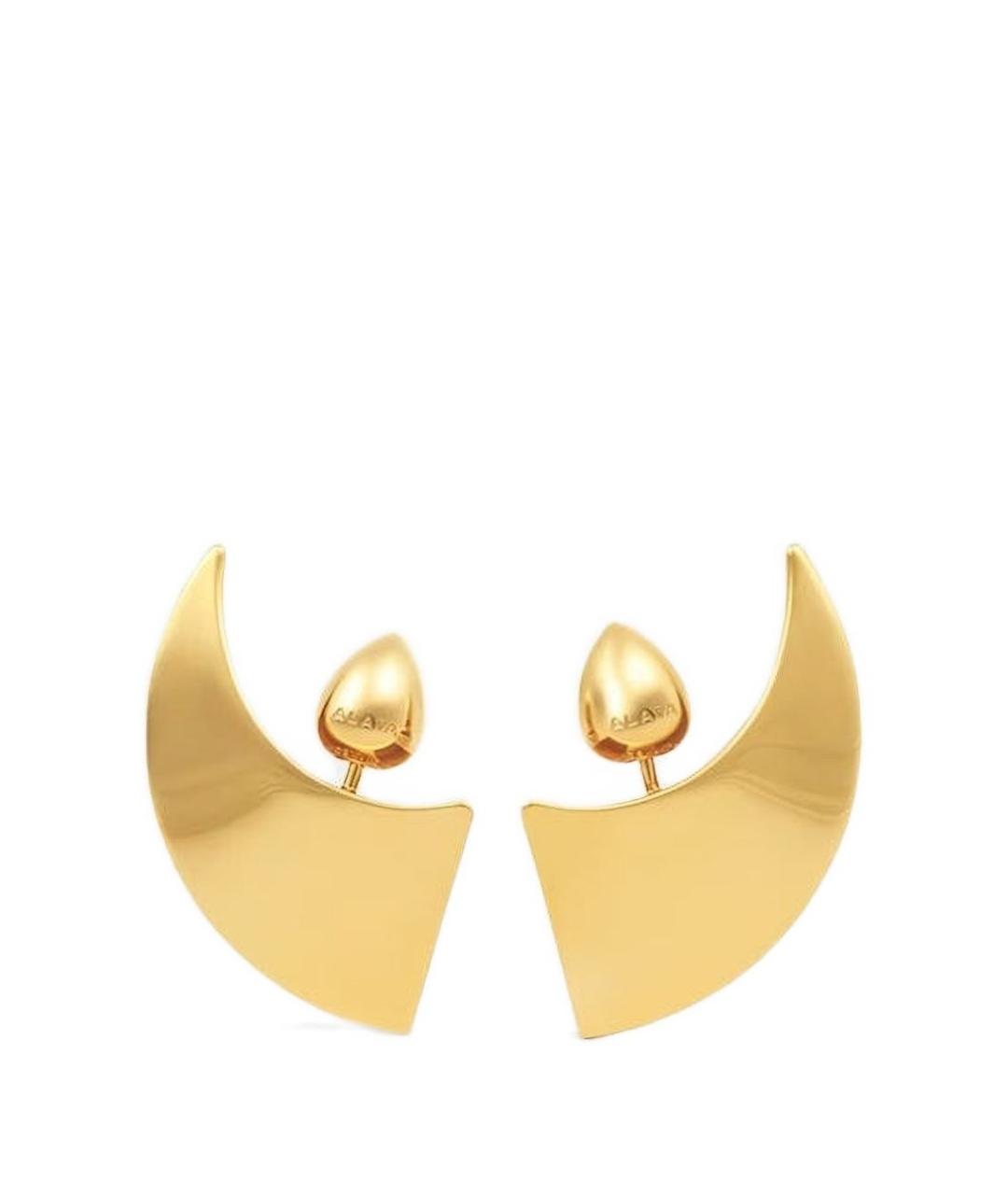 ALAIA Золотые металлические серьги, фото 1